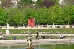 Panneau rouge - ‘’Habillage sur Anne d’Autriche ‘’ 2012